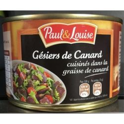 1/2.Gesier Canard Cuisine 380G Paul & Louise