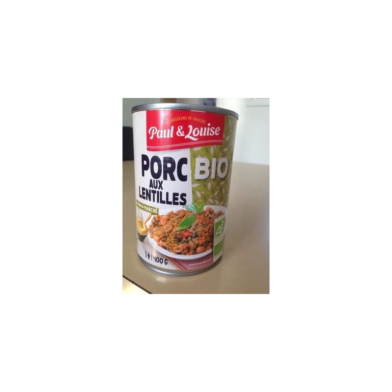 Paul&Louis Paul&L Porc Aux Lent. Bio 400G