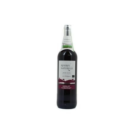 Réserve Naturelle V.Pays Merlot.Cabern.75Cl Bio Res.Naturelle 2016