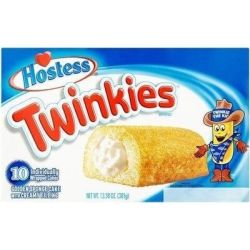 Hostess 10 Twinkies Golden Sponge Cake With Creamy Filling 385G