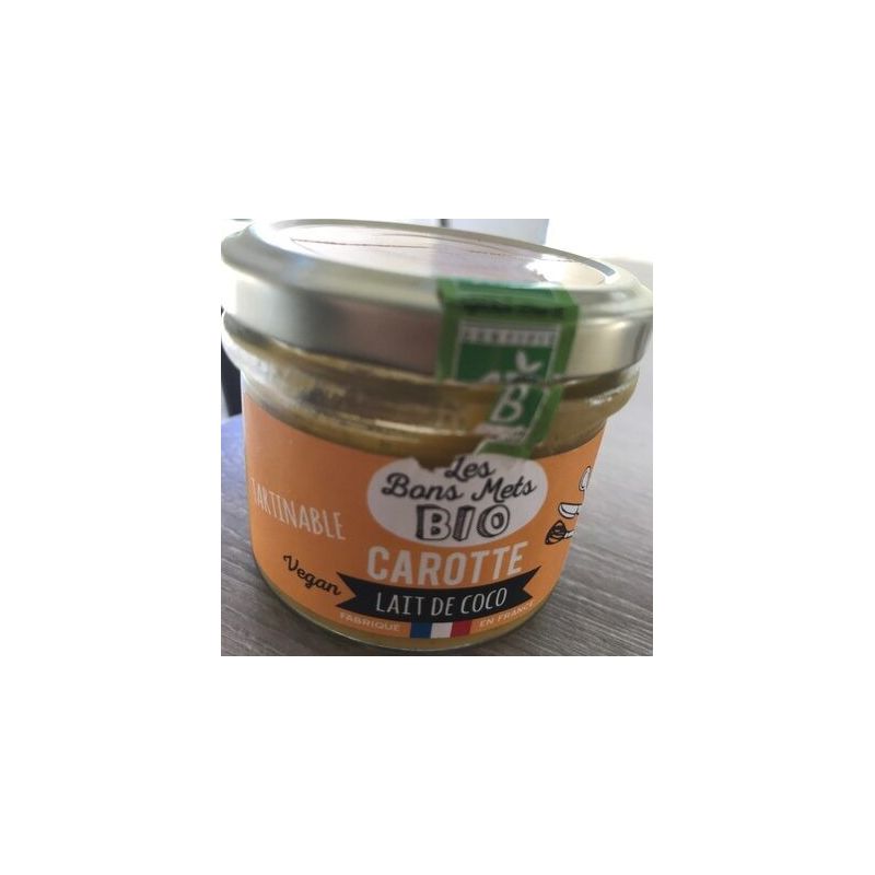 Mets Bio Tartinable Carotte Au Lait De