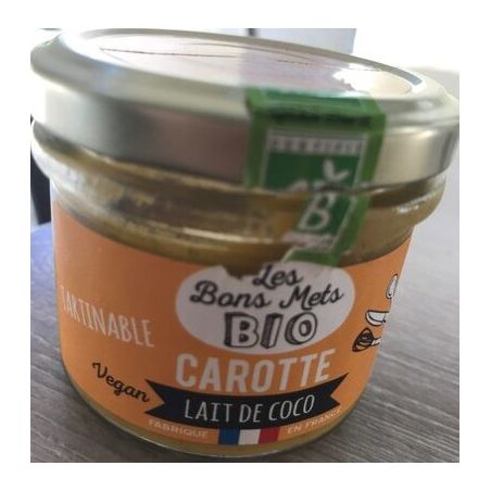 Mets Bio Tartinable Carotte Au Lait De