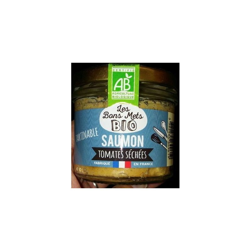 Les Bons Mets Bio 90G Tartinable Saumon Tomates Séchées