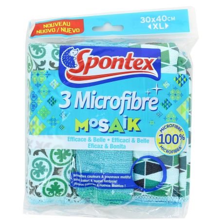 Spontex Microfibres Mosaik X3