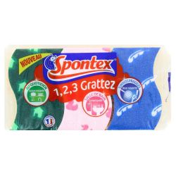 Spontex Comb 1-2-3 Grattez X3