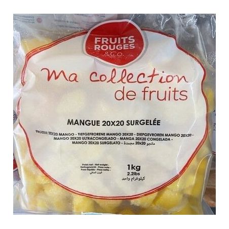 Refs.Sans Marque 1Kg Mangue Cubes 20*20 Fruits Rouges