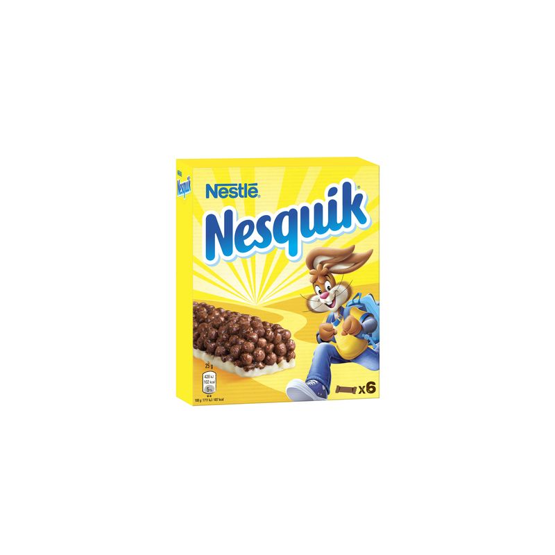 Nestlé Barres Céréales Au Chocolat Nesquik : Les 6 De 25 G