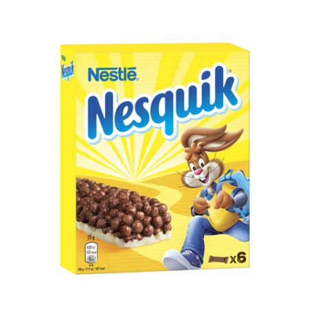 Nestlé Barres Céréales Au Chocolat Nesquik : Les 6 De 25 G