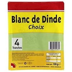 1Er Prix 180G 4 Tranches Blanc De Dinde