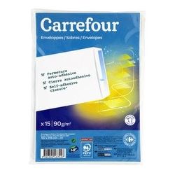 Carrefour 15 Enveloppes Plastiques 162X229 - Crf