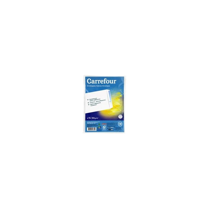 Carrefour 15 Enveloppes Plastiques 162X229 - Crf