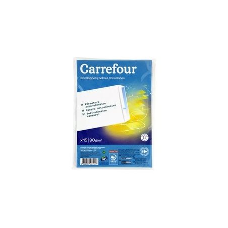 Carrefour 15 Enveloppes Plastiques 162X229 - Crf