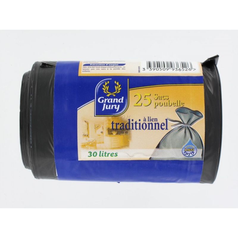 Grand Jury 25 Sacs Poubelle 30L Classque