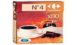 Carrefour 80 Filtres À Cafe N 4 Brun