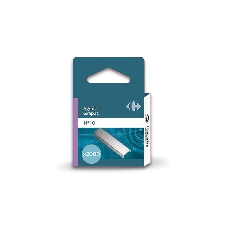 Carrefour 2 Boites De 2000 Agrafes - N ° 10 Crf