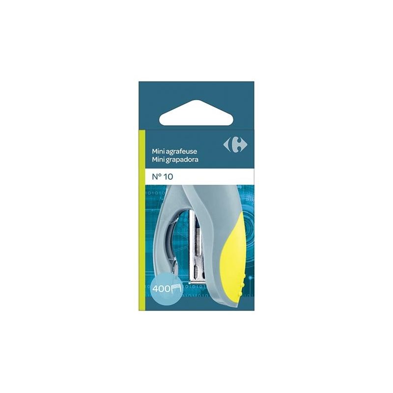 Carrefour Mini Agrafeuse + 400 Agrafes - N ° 10 Crf