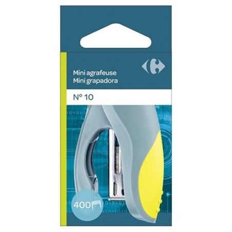 Carrefour Mini Agrafeuse + 400 Agrafes - N ° 10 Crf