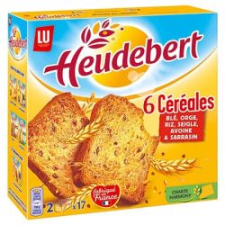Heudebert Heud Biscot 34T 6Cereales 300G