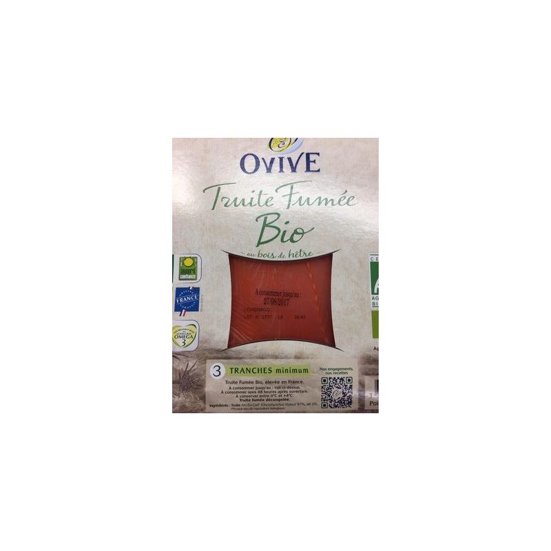 Ovive Truite Fumee Bio2/3T 80G