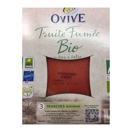 Ovive Truite Fumee Bio2/3T 80G