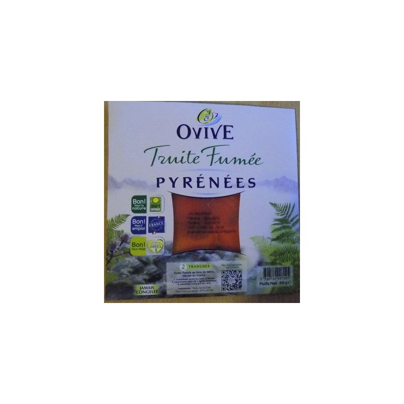 Ovive 60G 2 Tranches Truite Fumee