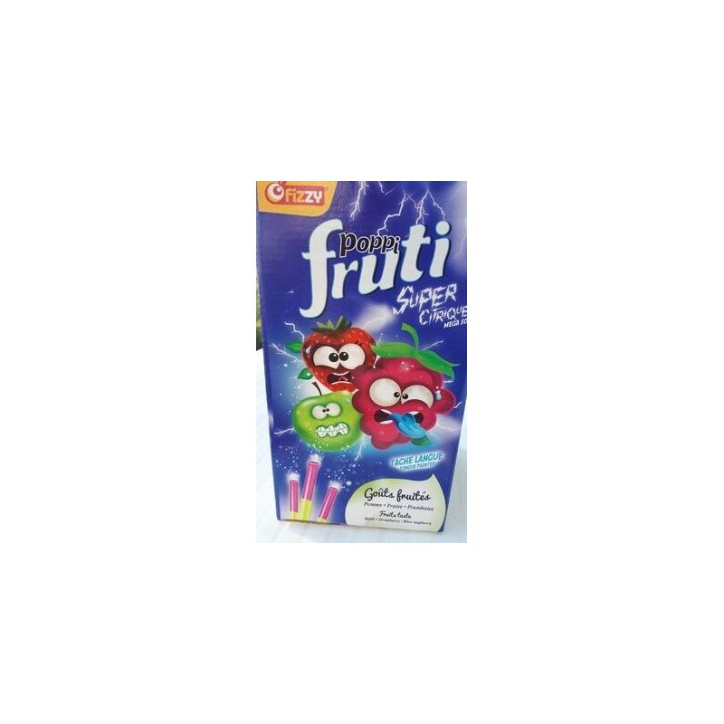 Fizzy Bt Poppi Frutti Tache Langue