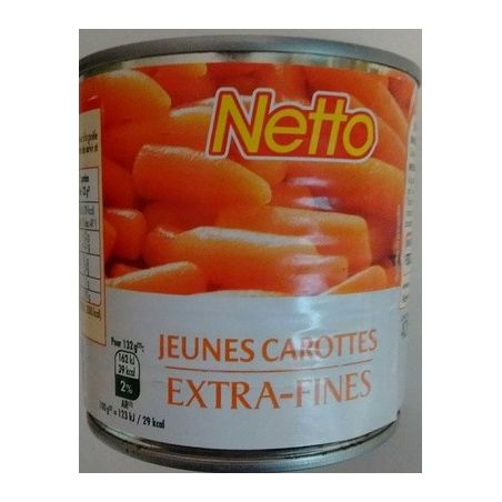 Netto Carottes E.F 1/2 265G
