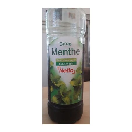 Netto Sirop Menthe Bouteille 1L