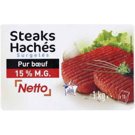 Netto 10X100 P.Boeuf 15% Kg