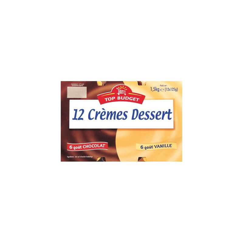 Top Budget T.Budget Creme Dessert 12X125G