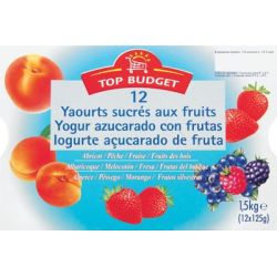 Top Budget T.Budget Yaourt Fruits 12X125G