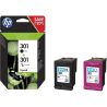 Hewlett Packard Cartouche D'Encre Pack 301 N+C