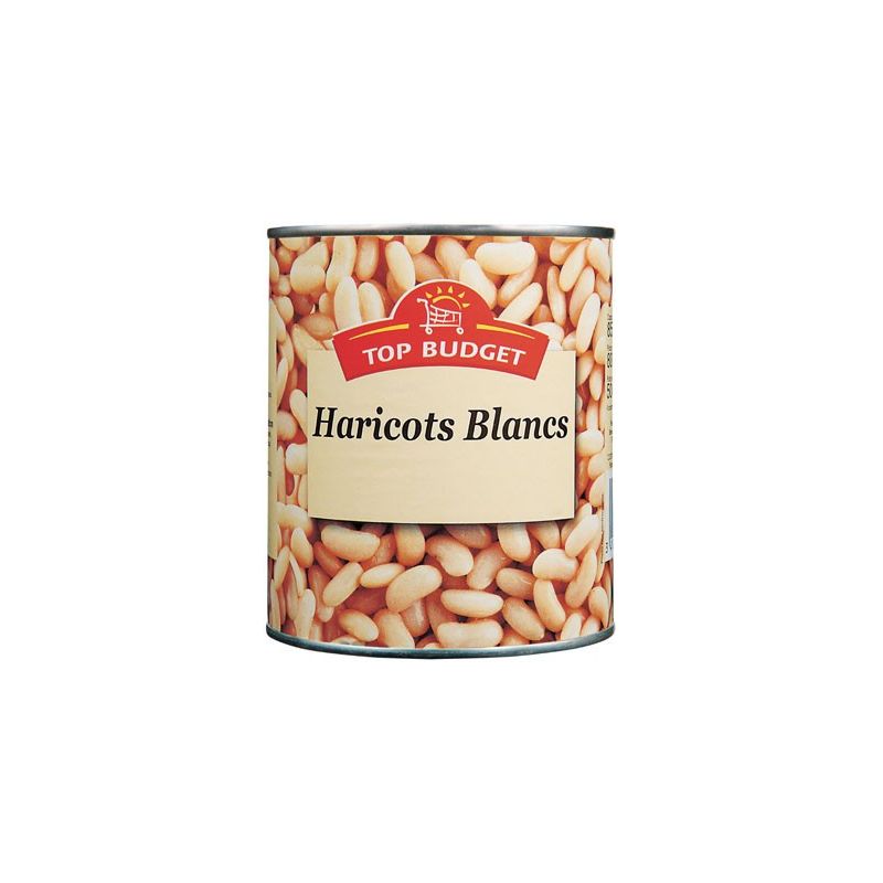 Top Budget Tb Haricots Blancs 4/4 530G