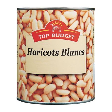 Top Budget Tb Haricots Blancs 4/4 530G