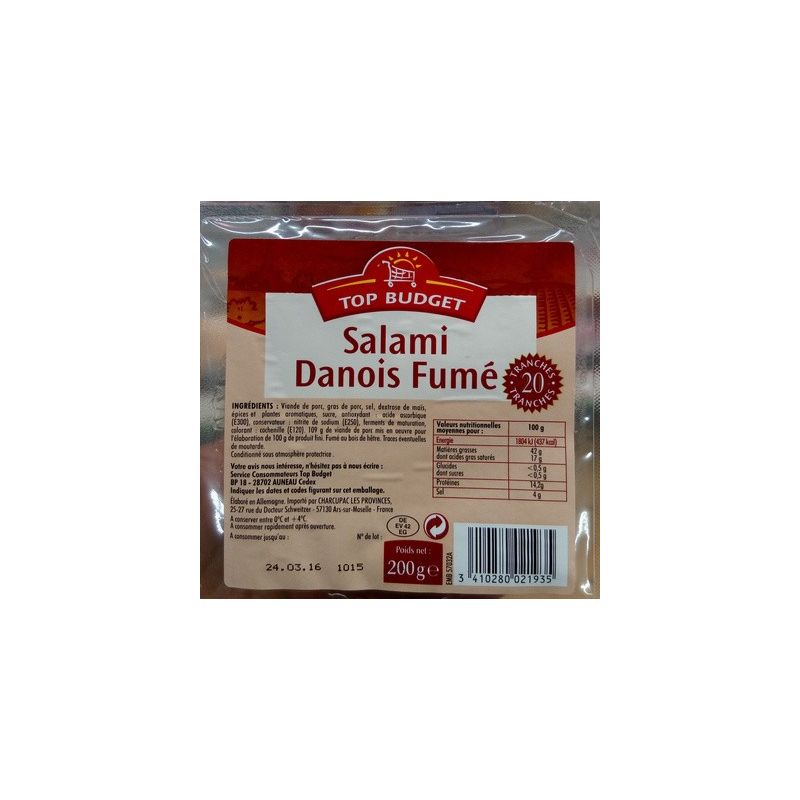 Top Budget T.Budget Salami 20Tr 200G