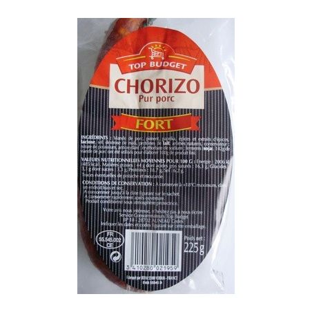 Top Budget T.Budget Chorizo Fort 225G