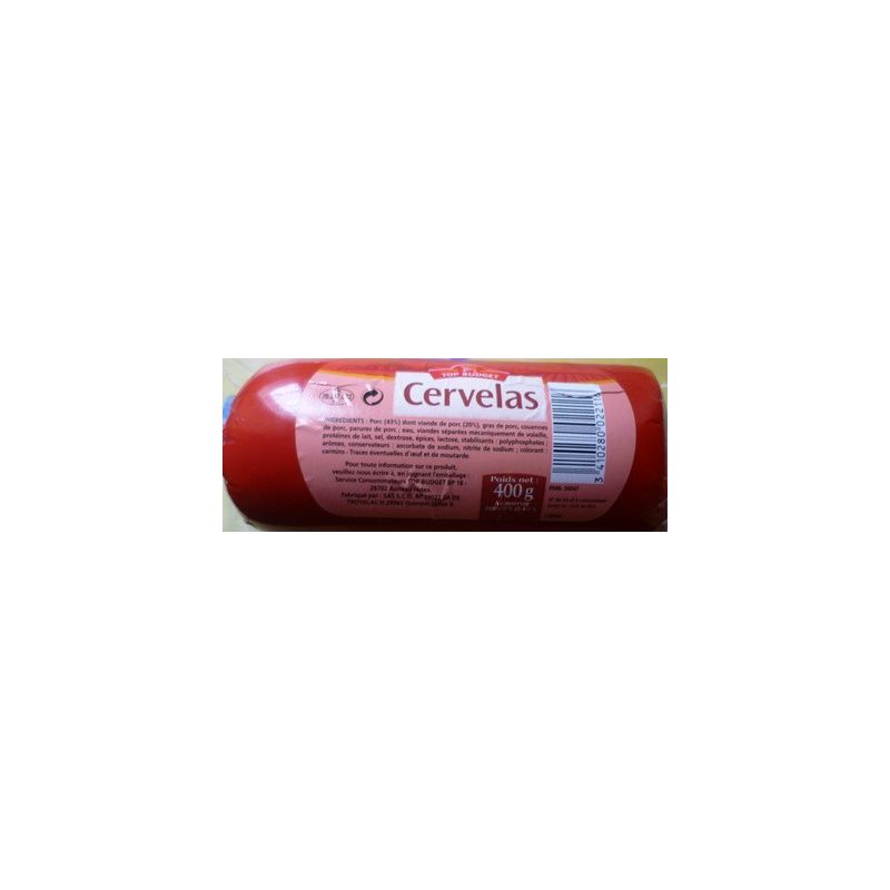 Top Budget T.Budget Cervelas 400G