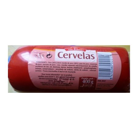 Top Budget T.Budget Cervelas 400G