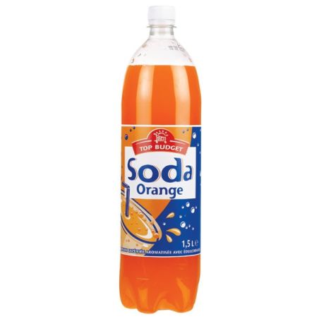 Top Budget T.Budget Soda Orange Pet 1L5