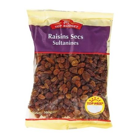 Top Budget Raisins Secs 500G