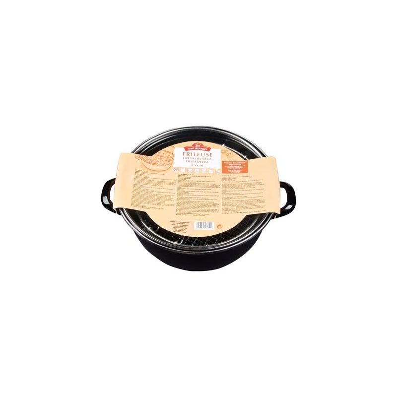 Top Budget Tb Friteuse Acier Email 25Cm