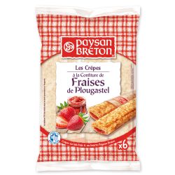 Paysan Breton 180G 6 Crepes Fourrees Fraise