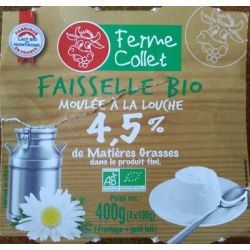 F.Collet 4X100G From. Blc Faisselle Bio