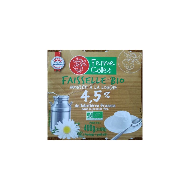 F.Collet 4X100G From. Blc Faisselle Bio
