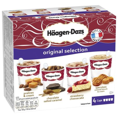 Haagen-Daz 348G 4 Minicup Nv Orig. Select