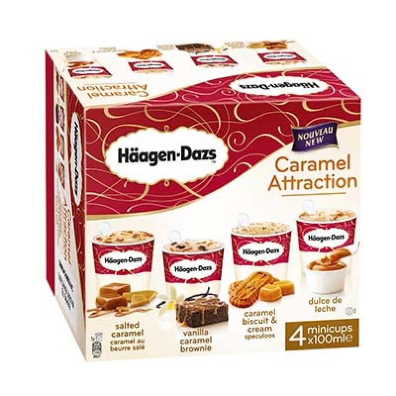 Haagen-Daz 4X100Ml Glace Caramel Attraction Haagen Daz