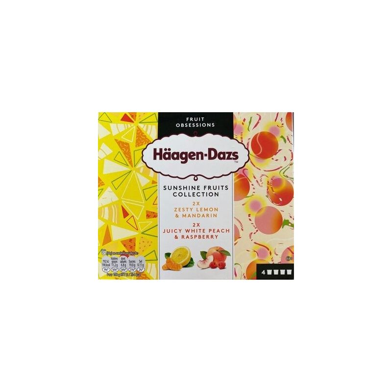 Haagendazs Hdmini Pot Peach Rasp 324G