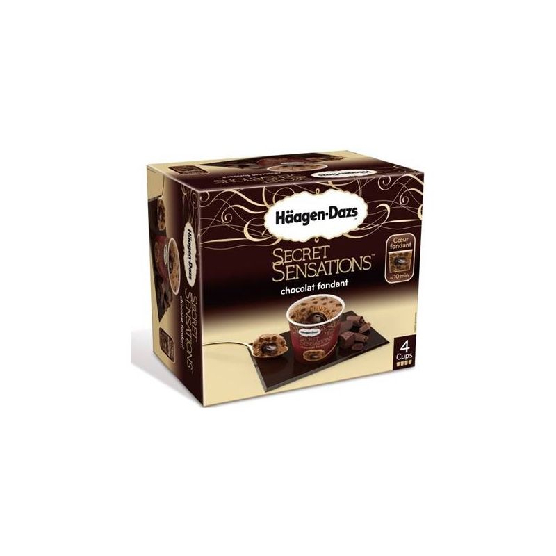 Haagen-Daz 4X100Ml Glace Choco Fondant Haagen Daz