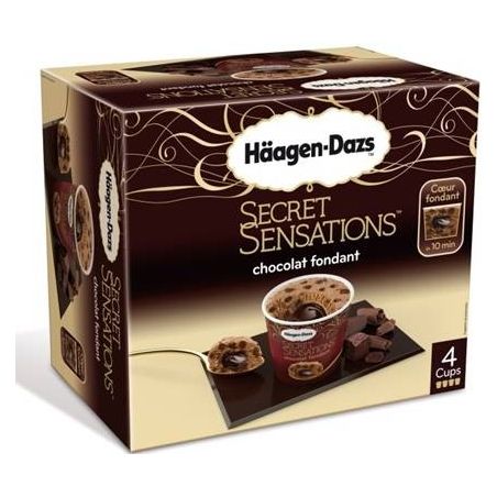 Haagen-Daz 4X100Ml Glace Choco Fondant Haagen Daz