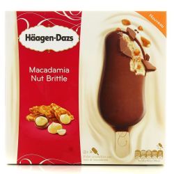 Haagen-Daz 3 Batonnets Glaces Macadamia Nut 210G